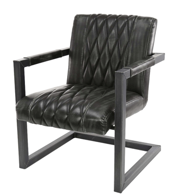 fauteuil_imitation_cuir_noir