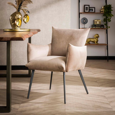 fauteuil_table_dino_velours_champagne