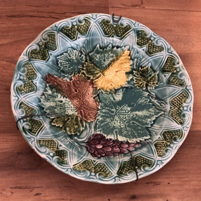 assiette_barbotine_feuilles