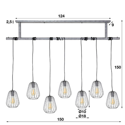 lustre_gouttes_suspendues_metal