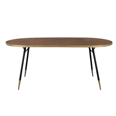 table_ovale_bois_metal