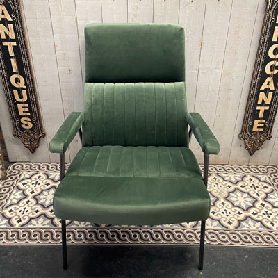 fauteuil_vintage_velours_kaki