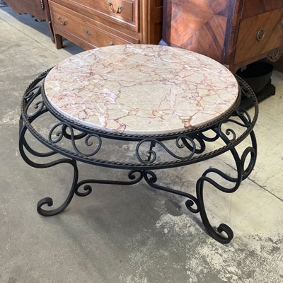 table_fer_forge_marbre