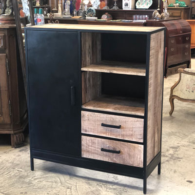 buffet_haut_porte_metal_noir_2tiroirs_bois