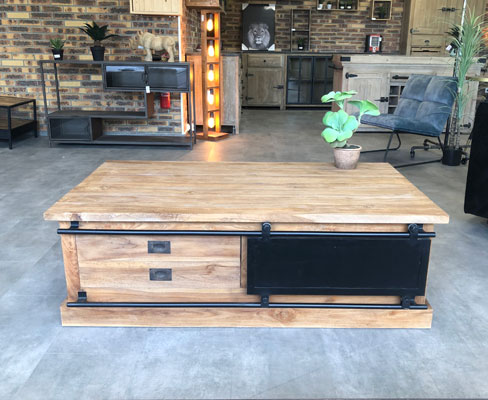 table_salon_teck_metal_noir