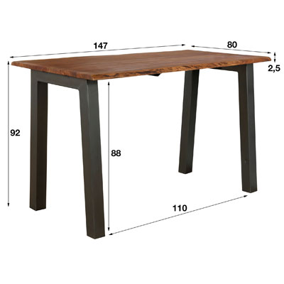 table_bar_plateau_bois_pieds_metal